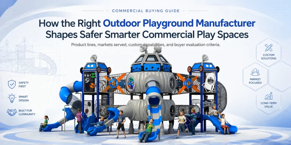 How The Right Outdoor Playground Manufacturer Shapes Safer Smarter Commercial Play Spaces