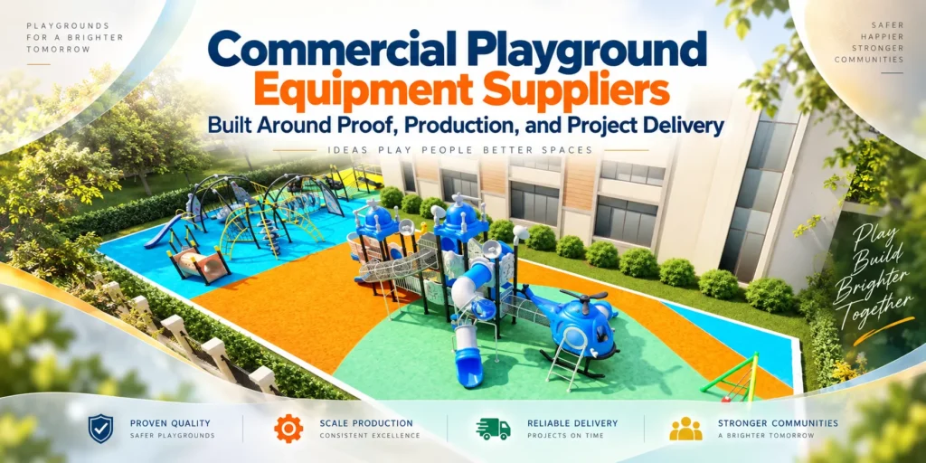 Commercial Playground Equipment Suppliers Built Around Proof, Production, And Project Delivery