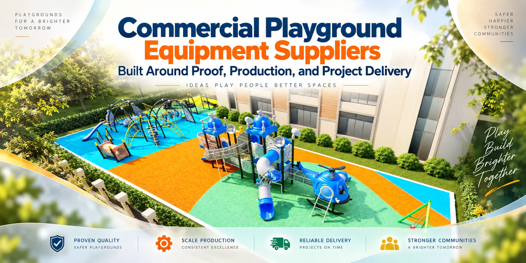 Commercial Playground Equipment Suppliers Built Around Proof, Production, And Project Delivery