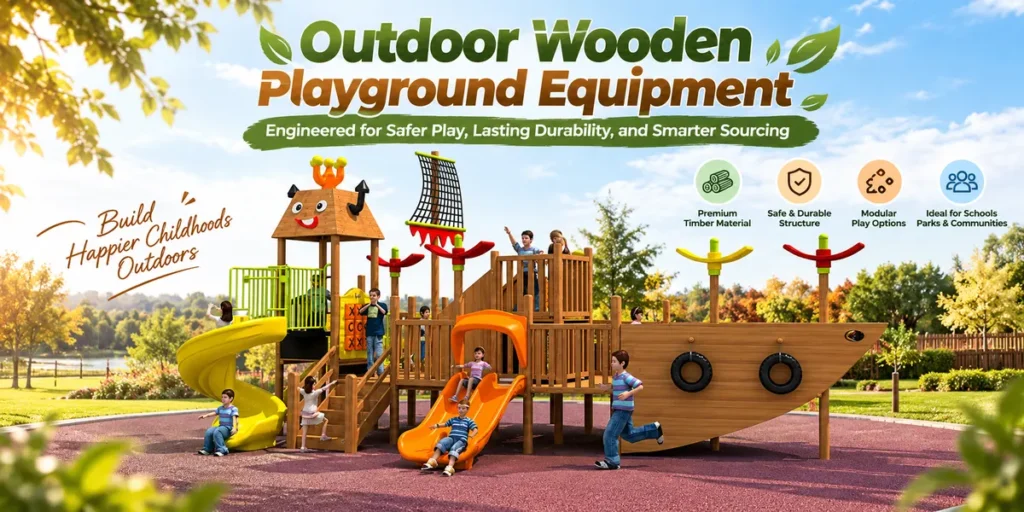 Outdoor Wooden Playground Equipment Engineered for Safer Play, Lasting Durability, and Smarter Sourcing