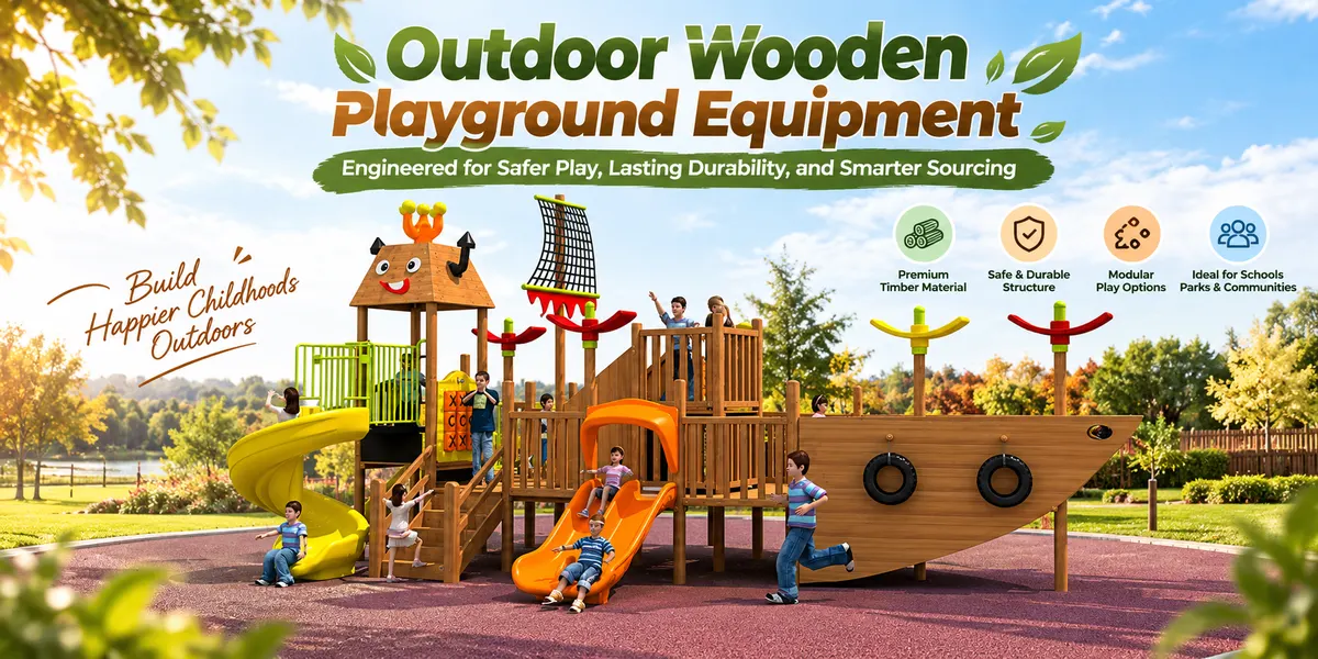 Outdoor Wooden Playground Equipment Engineered for Safer Play, Lasting Durability, and Smarter Sourcing